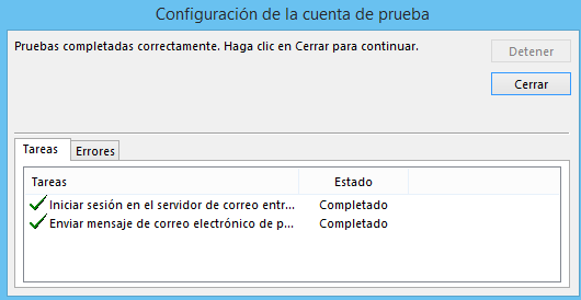 Configuración Outlook